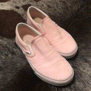 Pink vans Slip On
